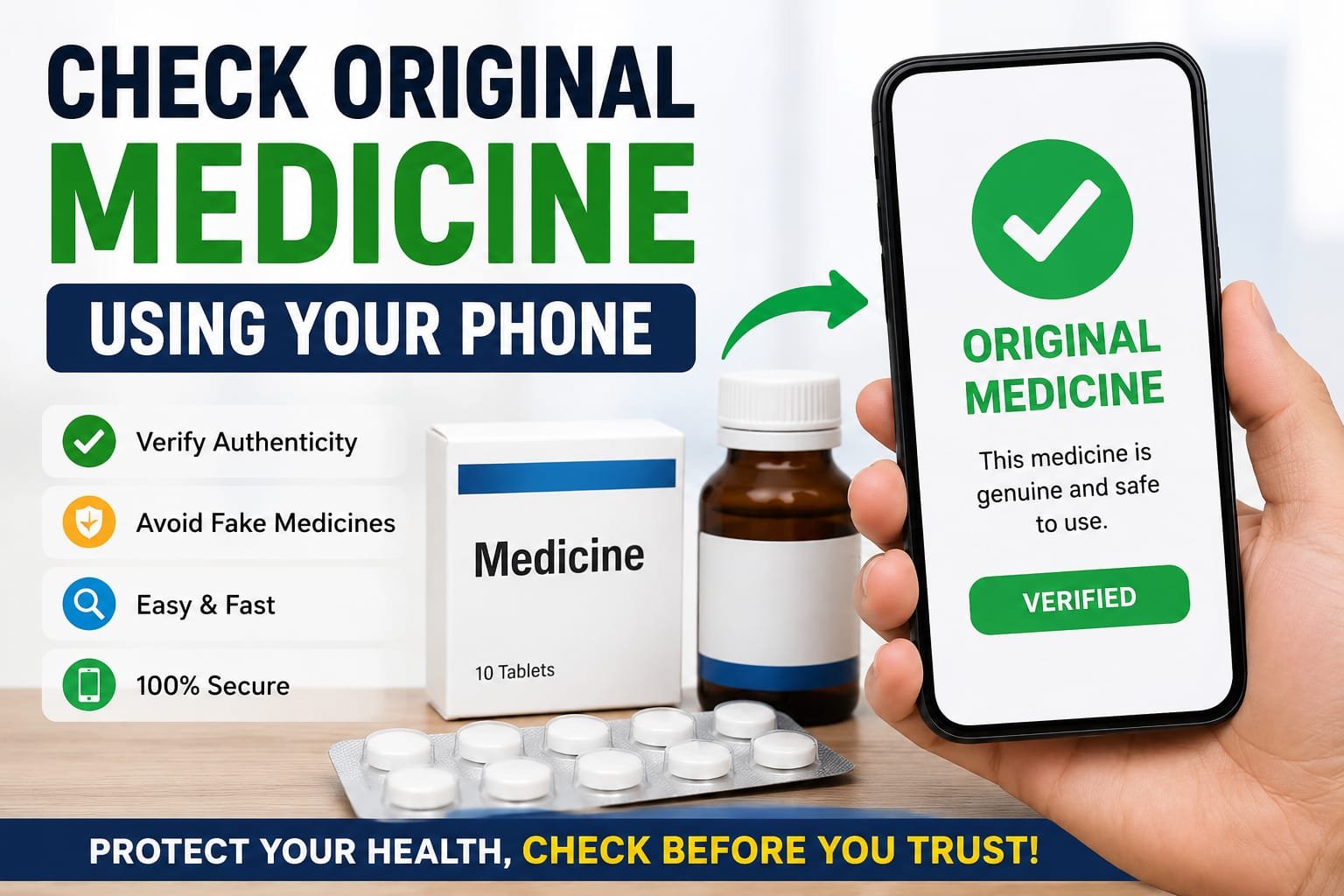 How to Check Original Medicine Using Your Phone (2026 Guide)