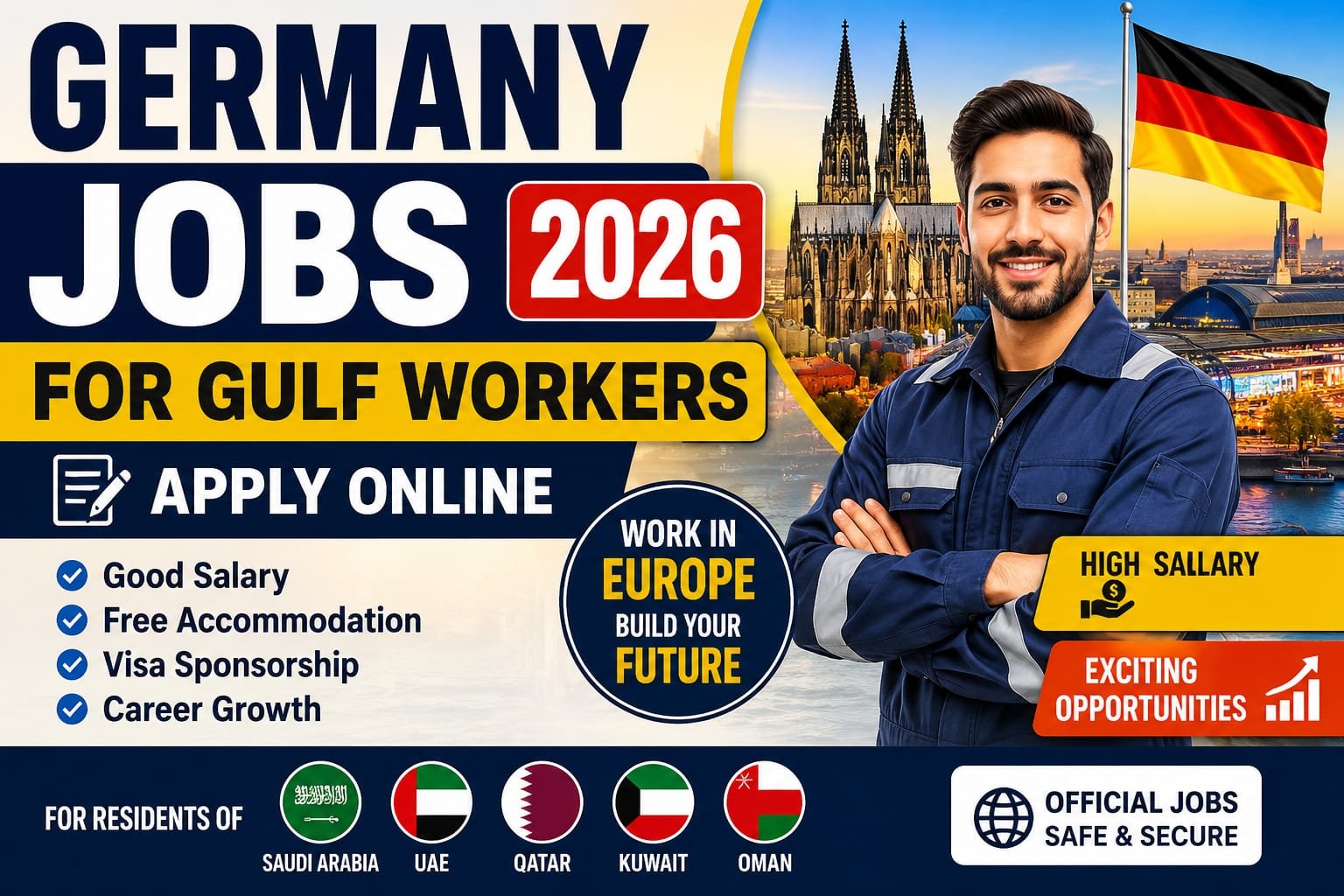 Germany Jobs for Gulf Workers 2026 | Apply Online