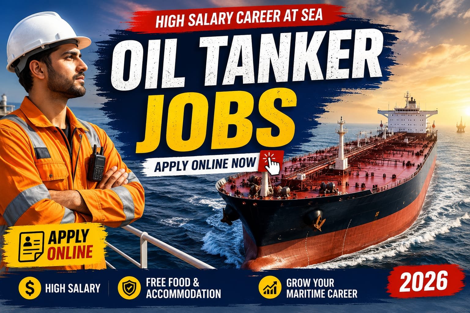 Oil Tanker Jobs 2026: Apply Online for High Salary Sea Careers
